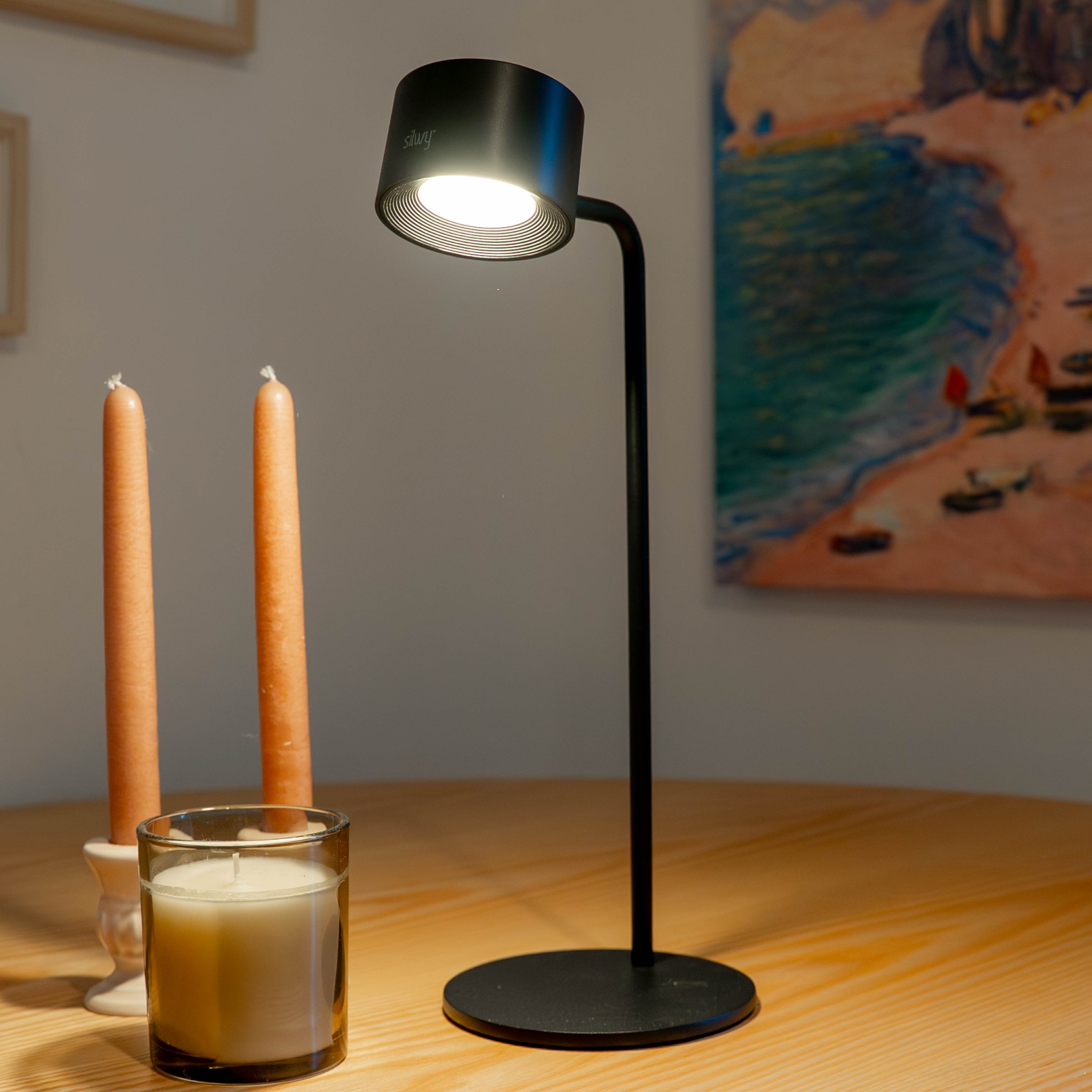 Struttura da tavolo con testa sferica per lampade magnetiche SPOTY