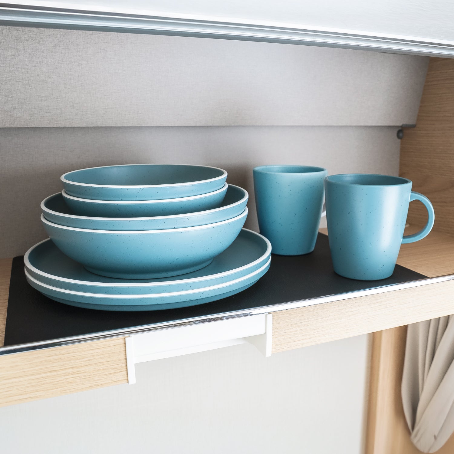 Set di stoviglie magnetiche in plastica DOLOMIT BLUE