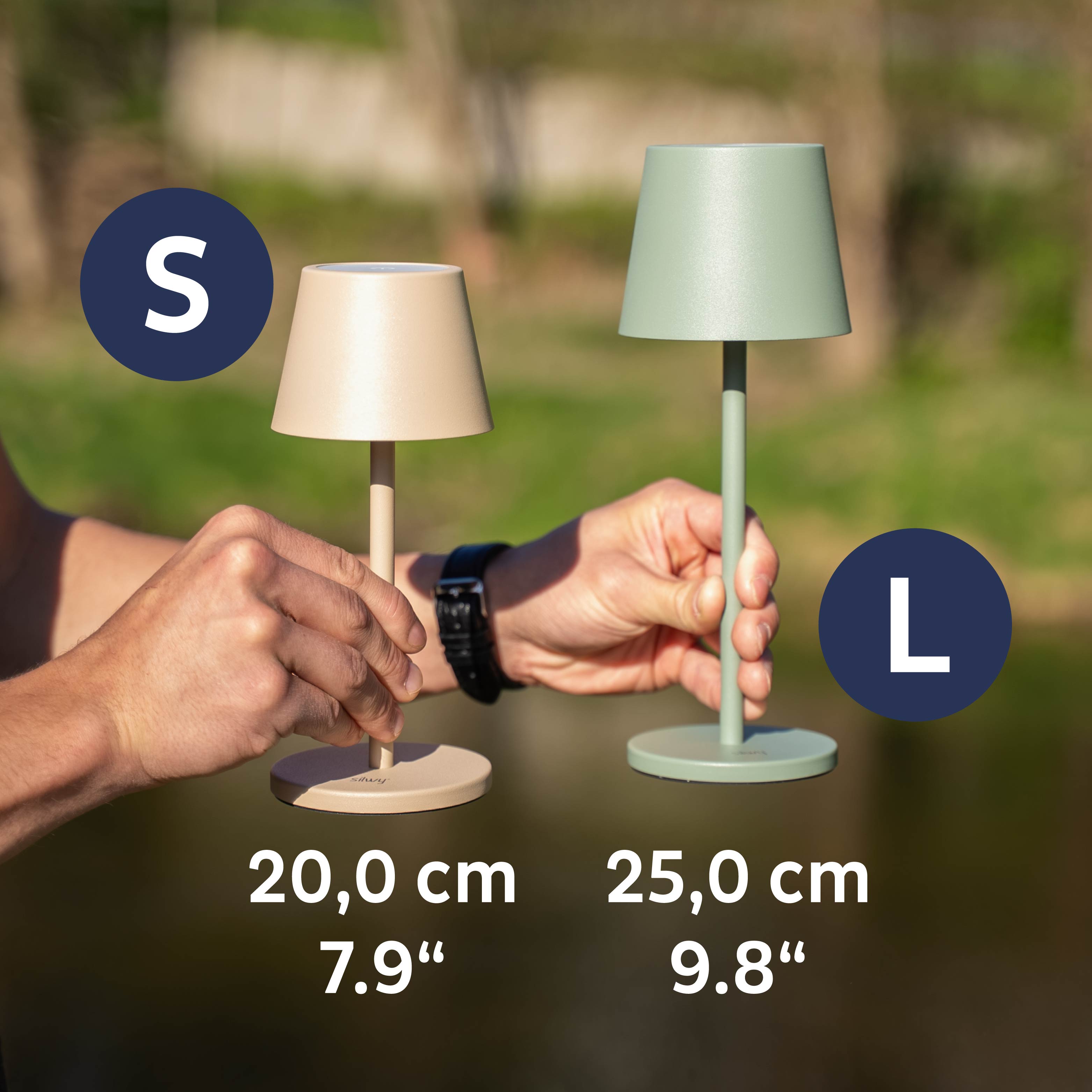 Lampada magnetica L GRIGIA incl. tovaglietta