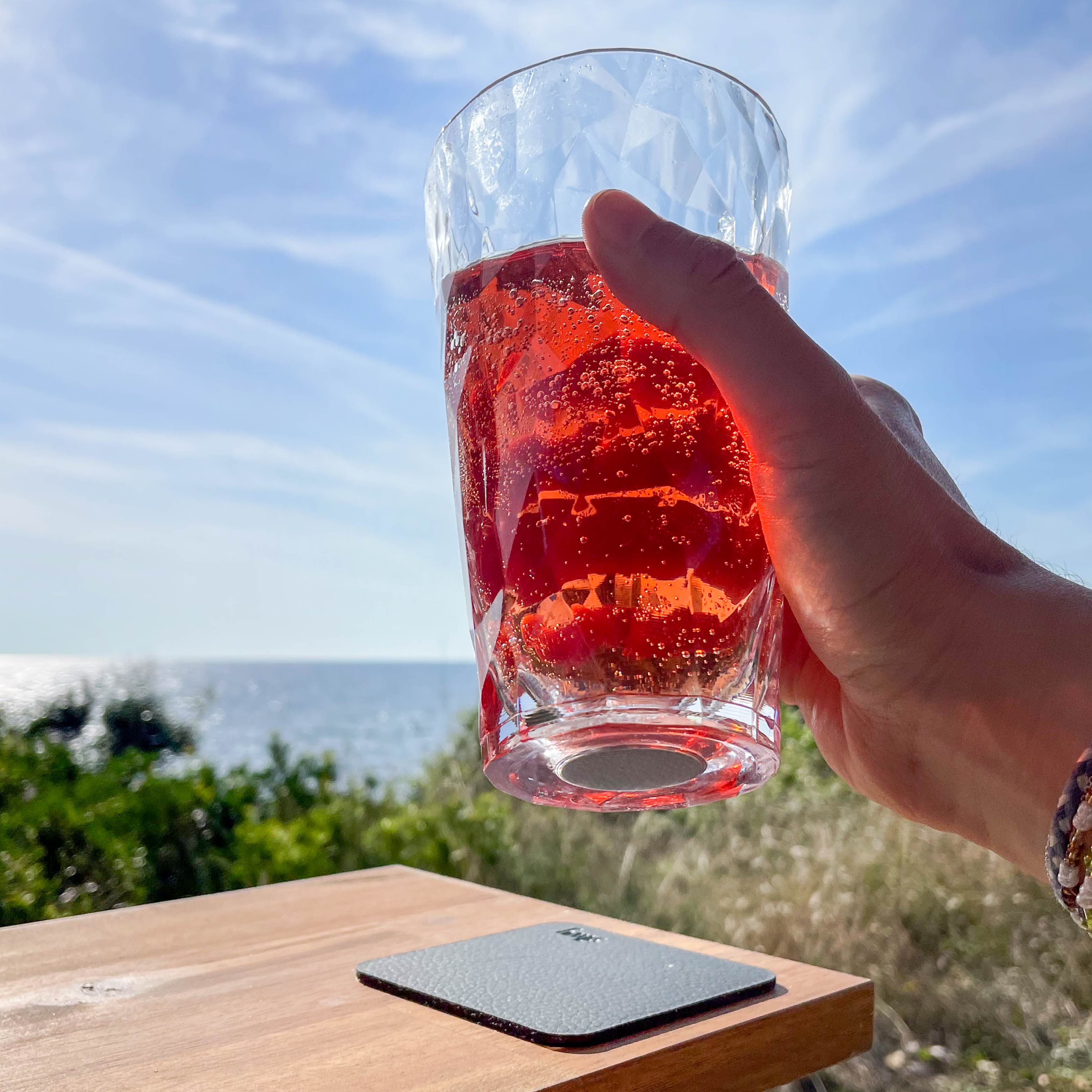 Bicchieri magnetici in plastica LONG DRINK