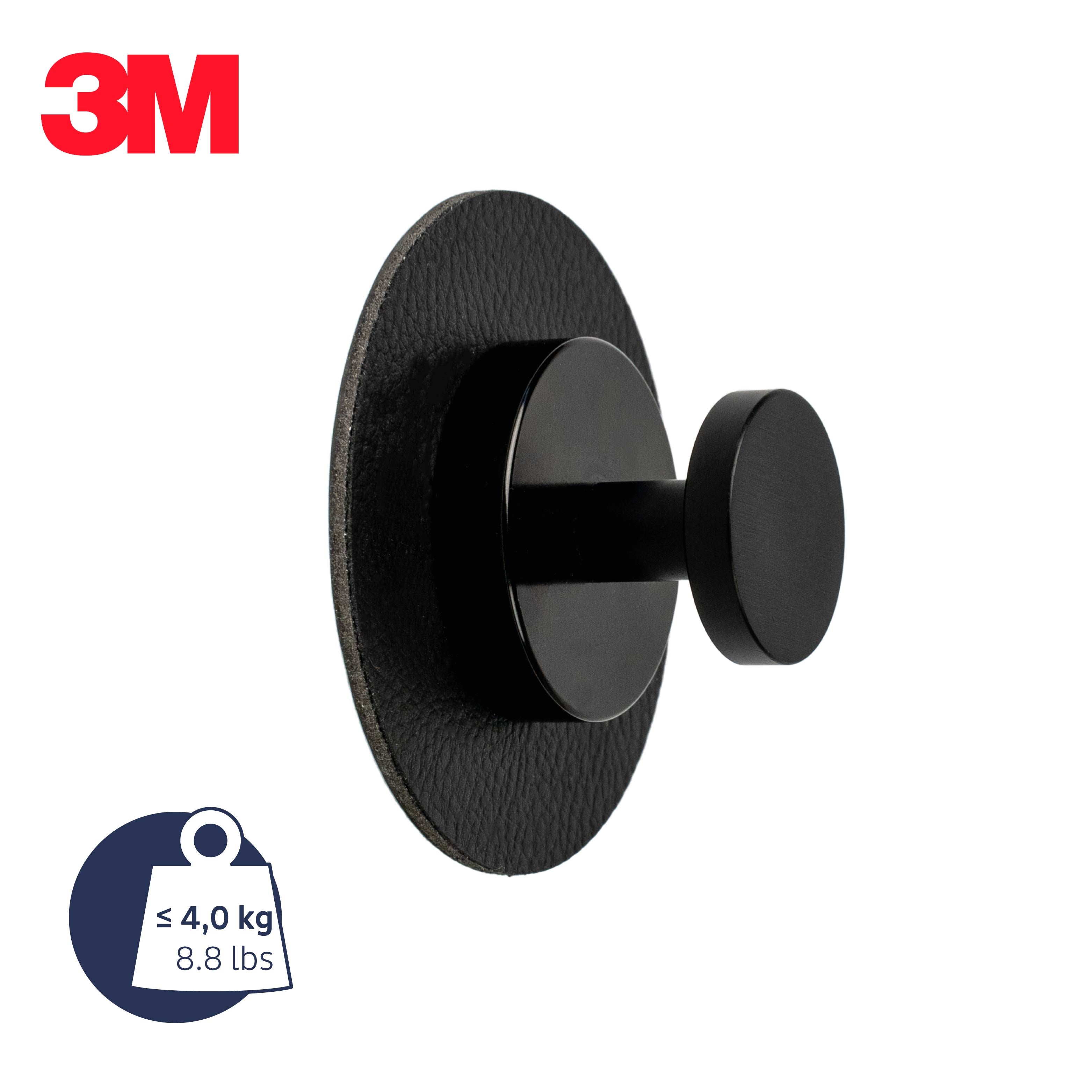 Gancio magnetico SPOT incl. 3M-Pad NERO