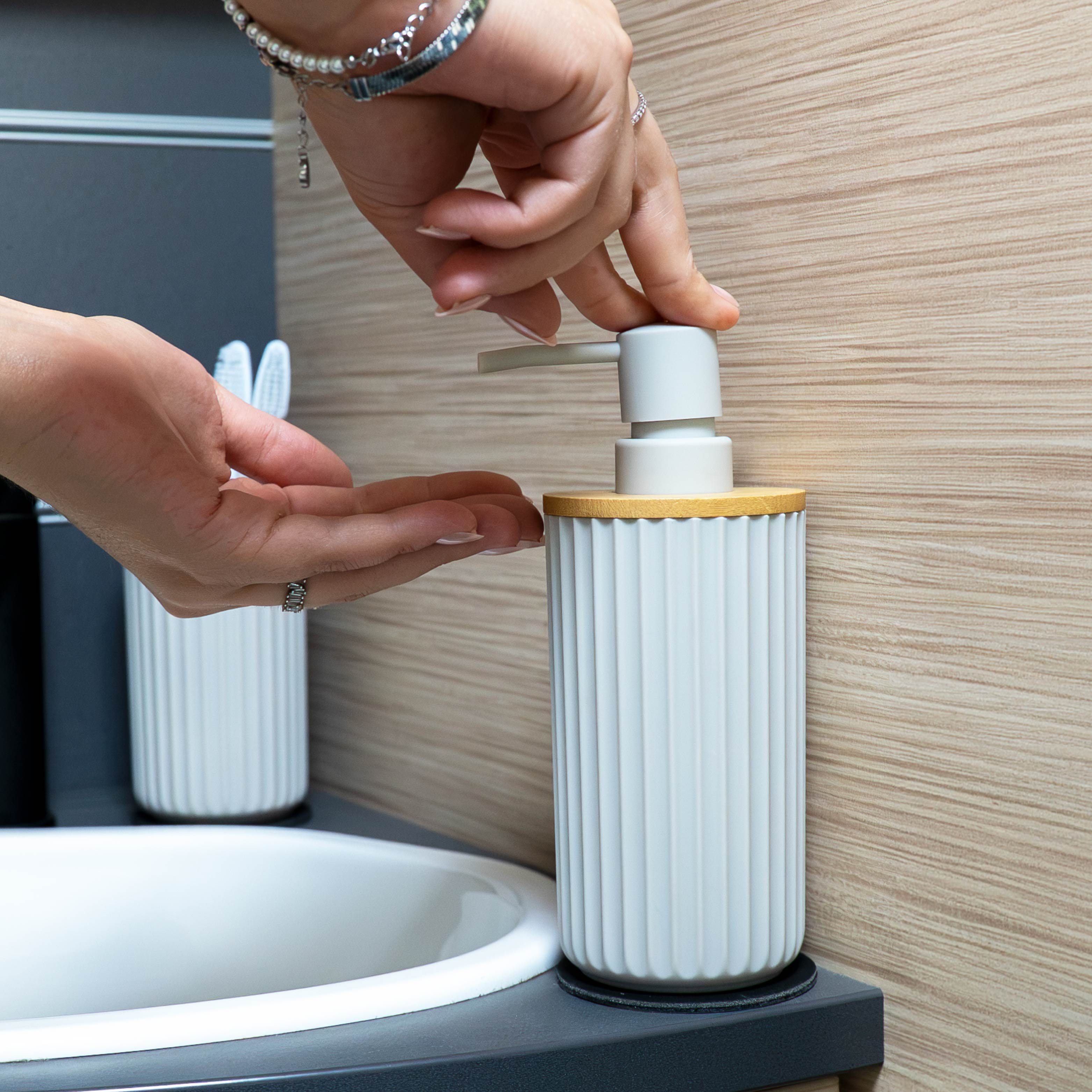 Dispenser per sapone magnetico con pad NERO
