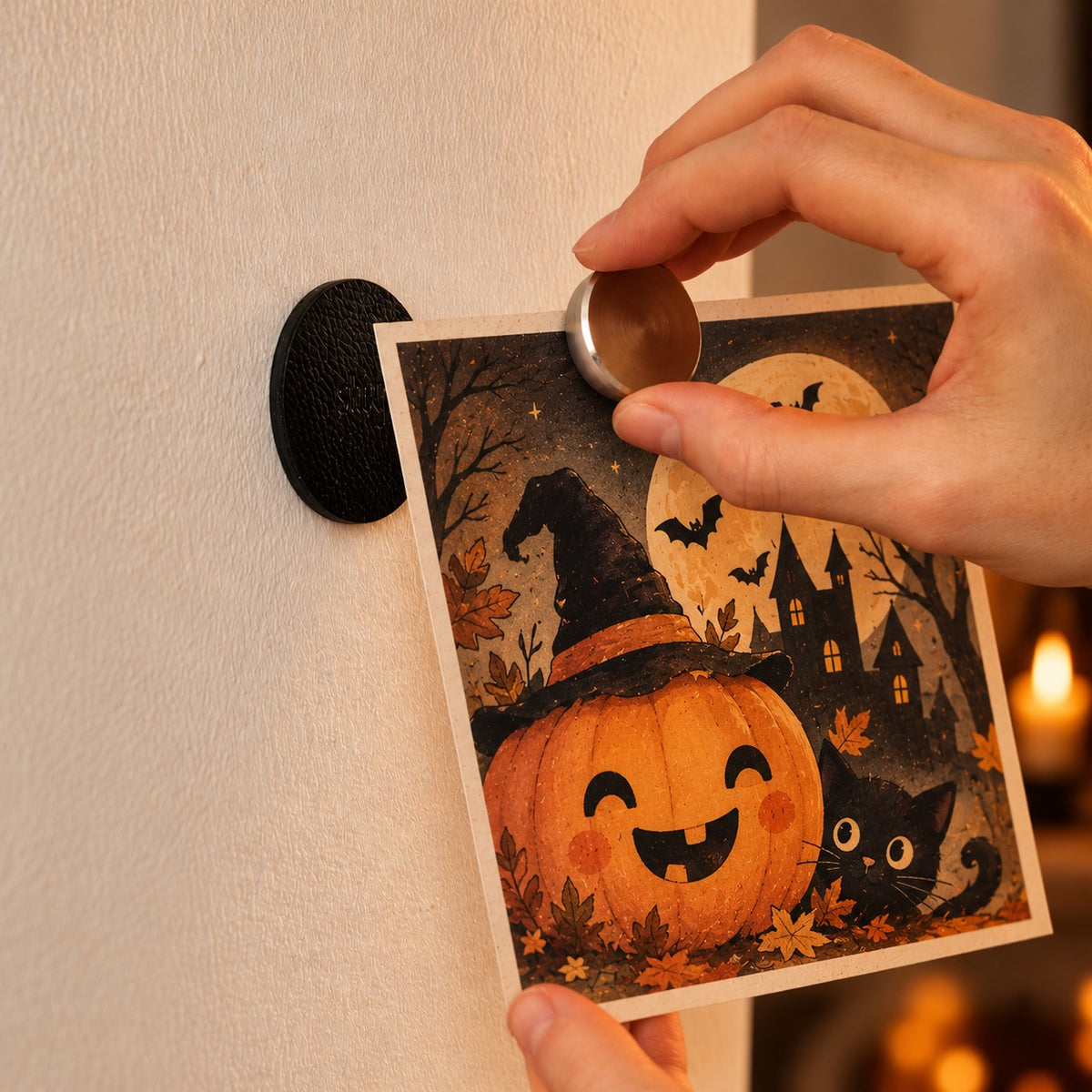 Magnetic pins SMART incl. pads BLACK