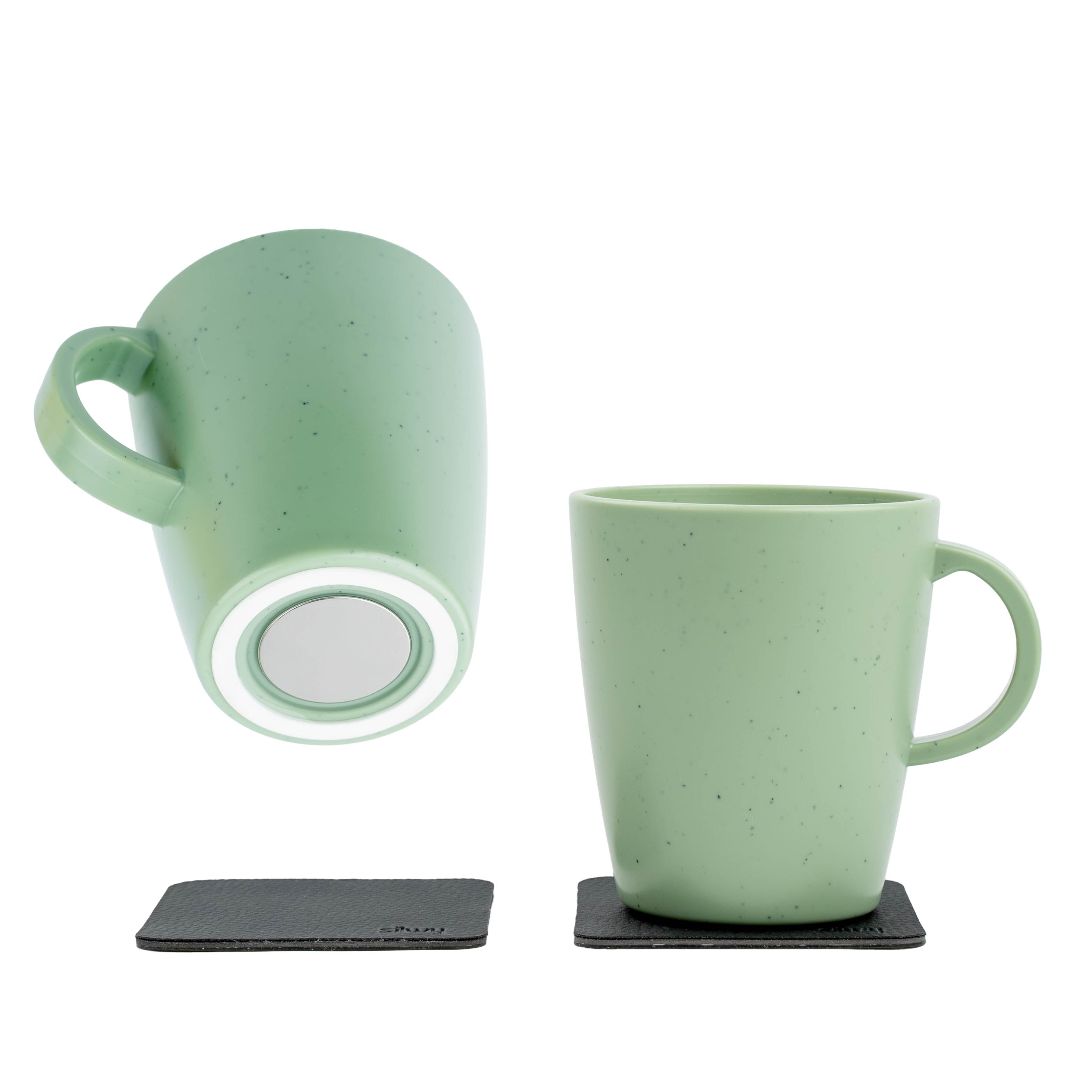 Magnet-Kunststofftassen green Freisteller-Bild