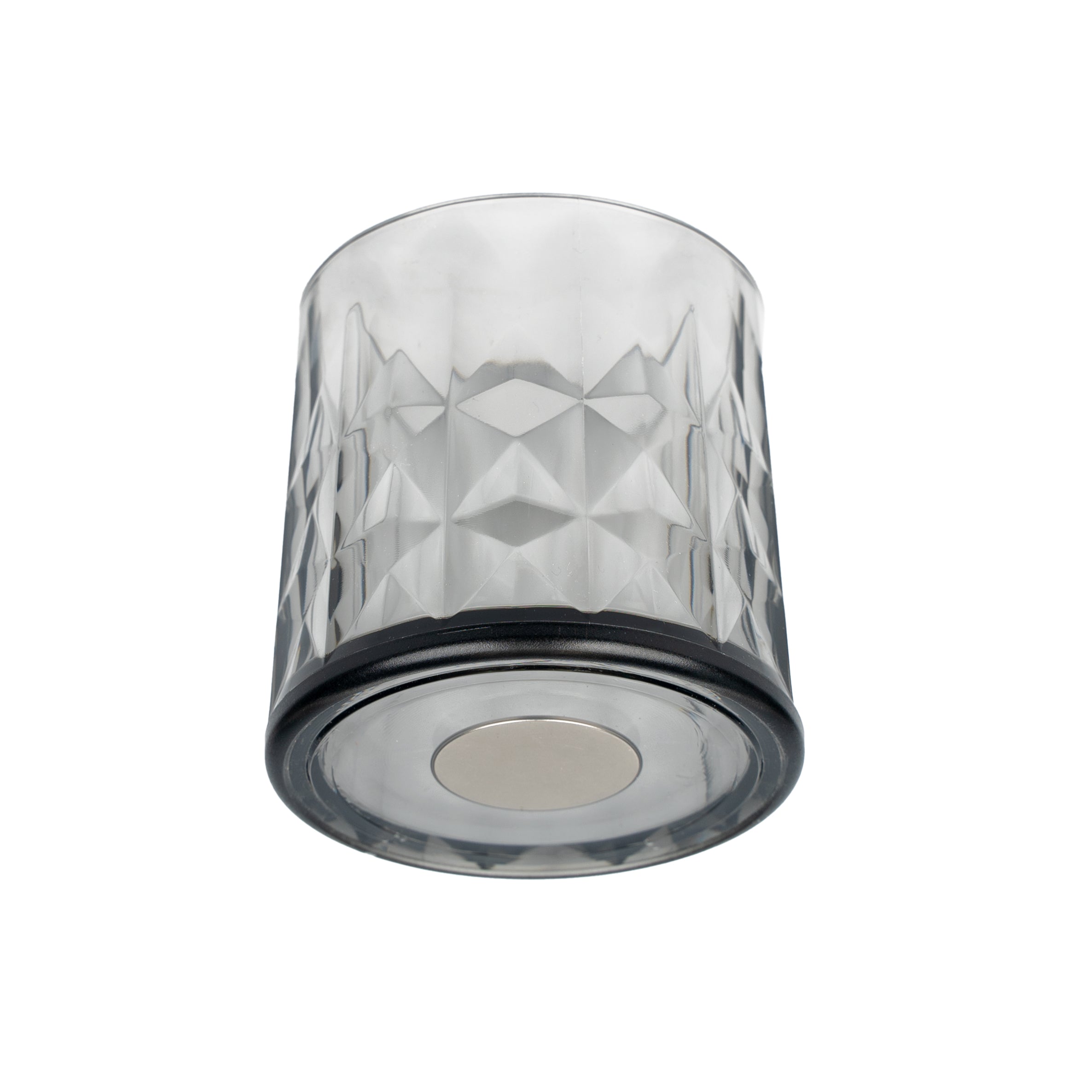 Bicchiere in plastica magnetica TUMBLER GRIGIO senza tappetino