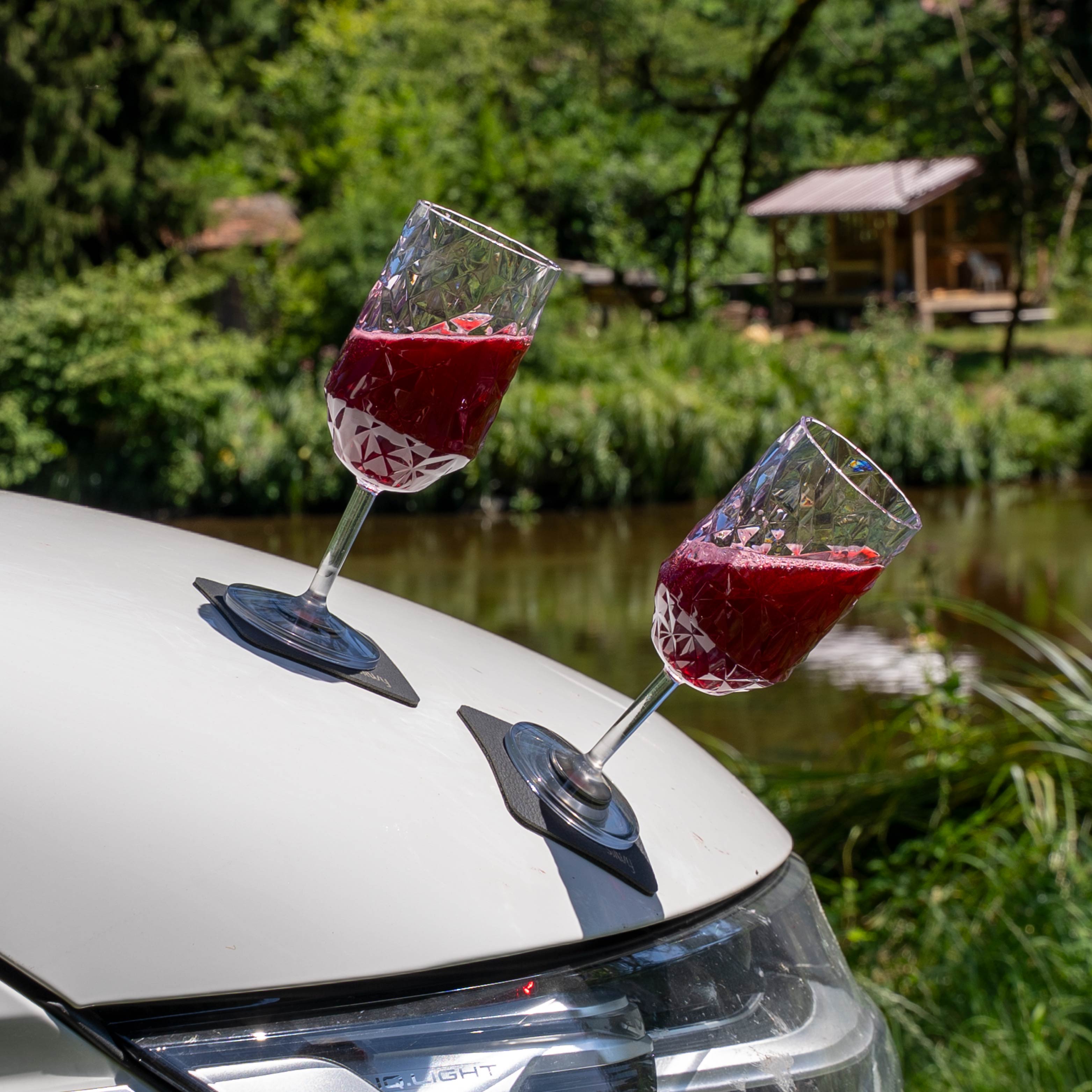 Magnet-Kunststoffgläser WEIN CLEAR PRISMA