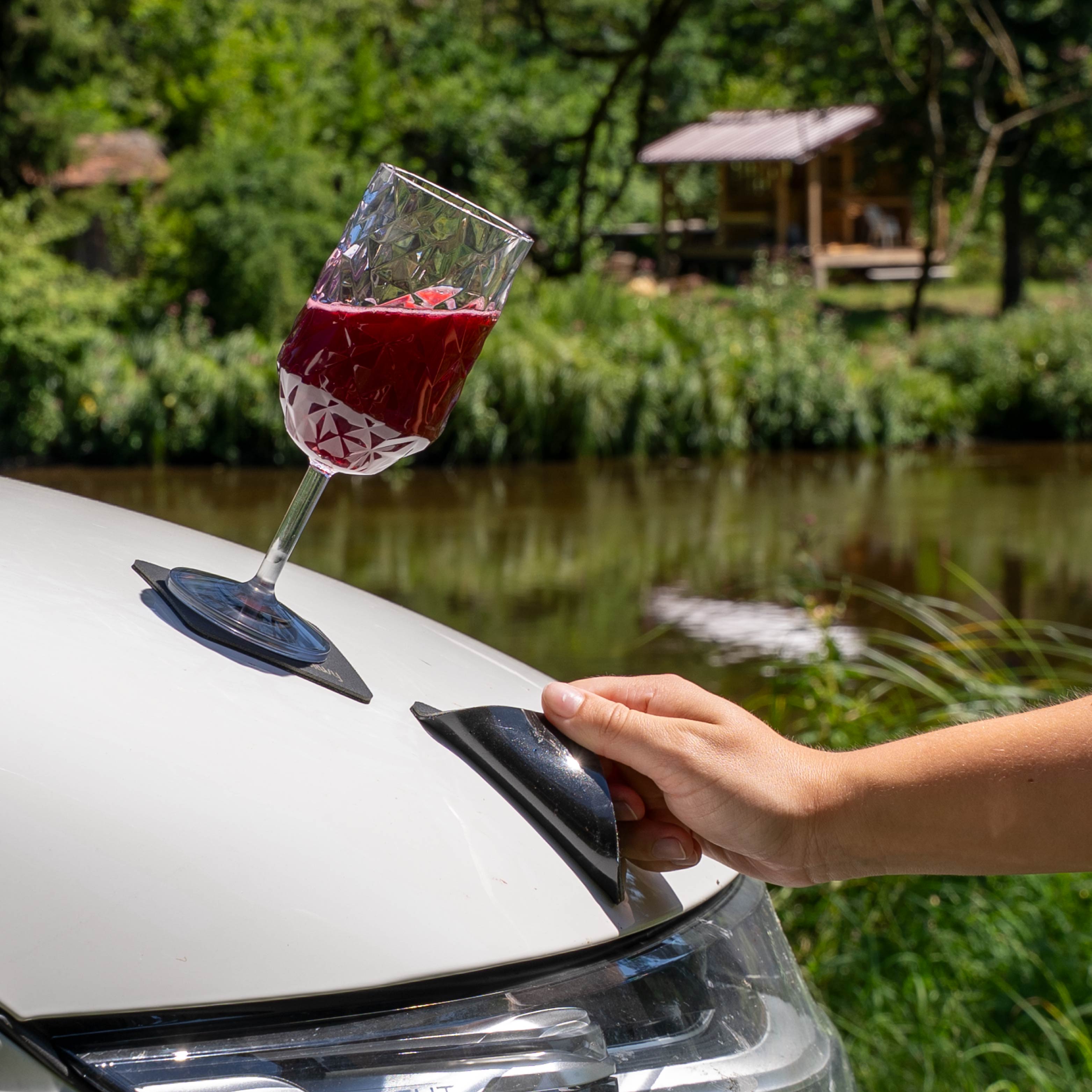 Magnet-Kunststoffgläser WEIN CLEAR PRISMA