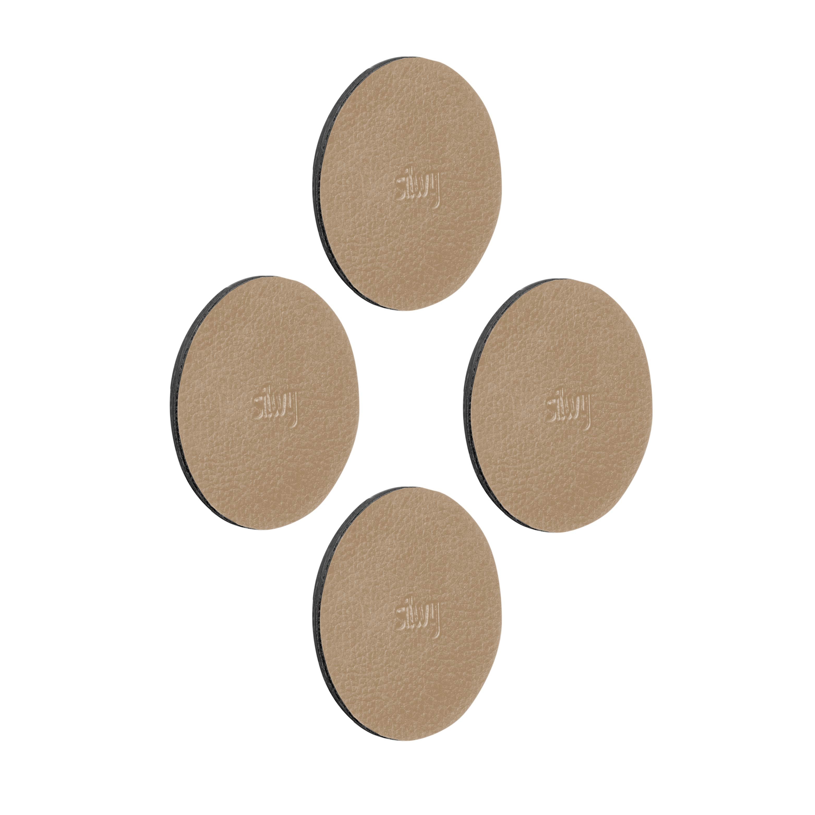 Almohadillas de gel nano metálico 7,5 cm BEIGE