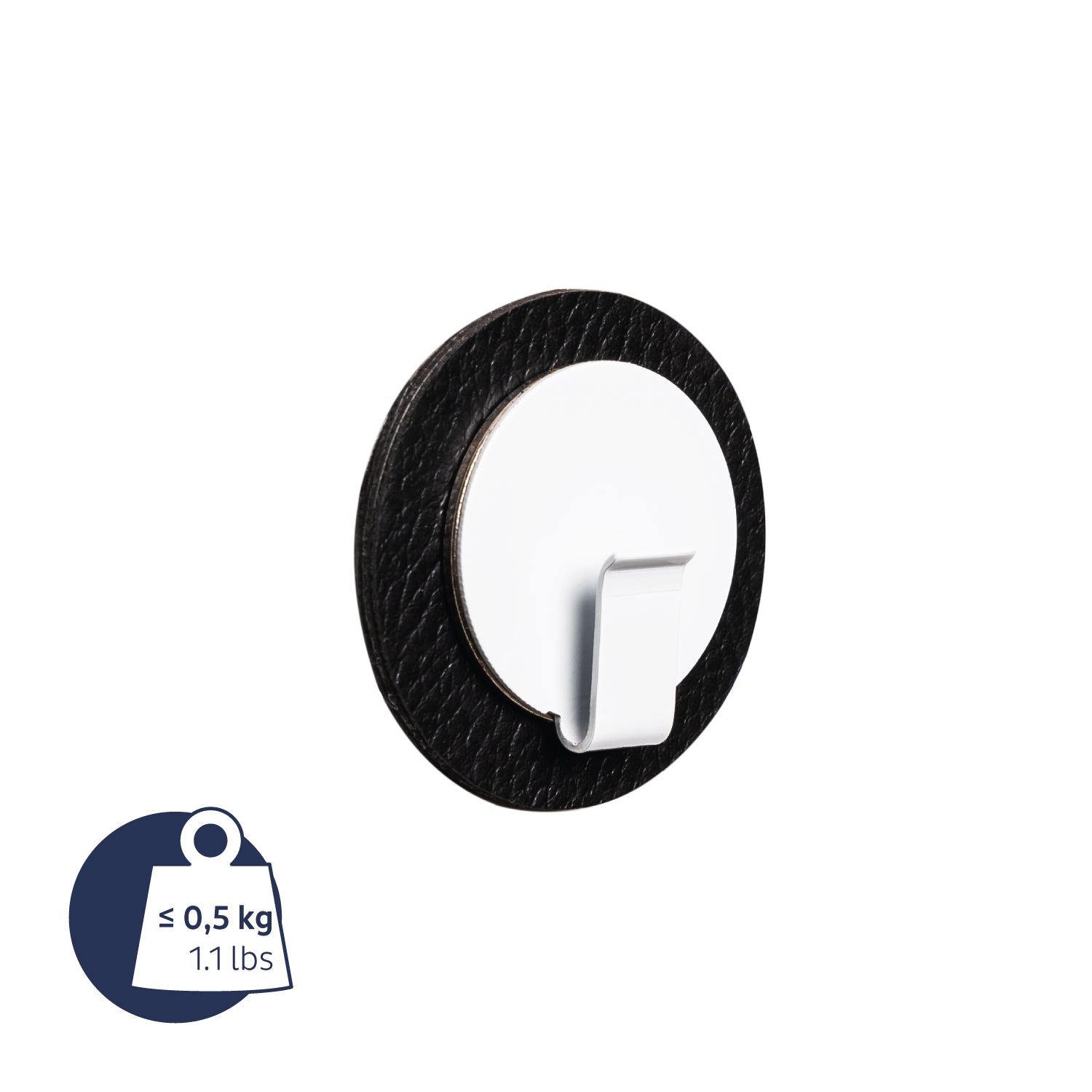 Crochet magnétique CLEVER BLANC avec Pad NOIR