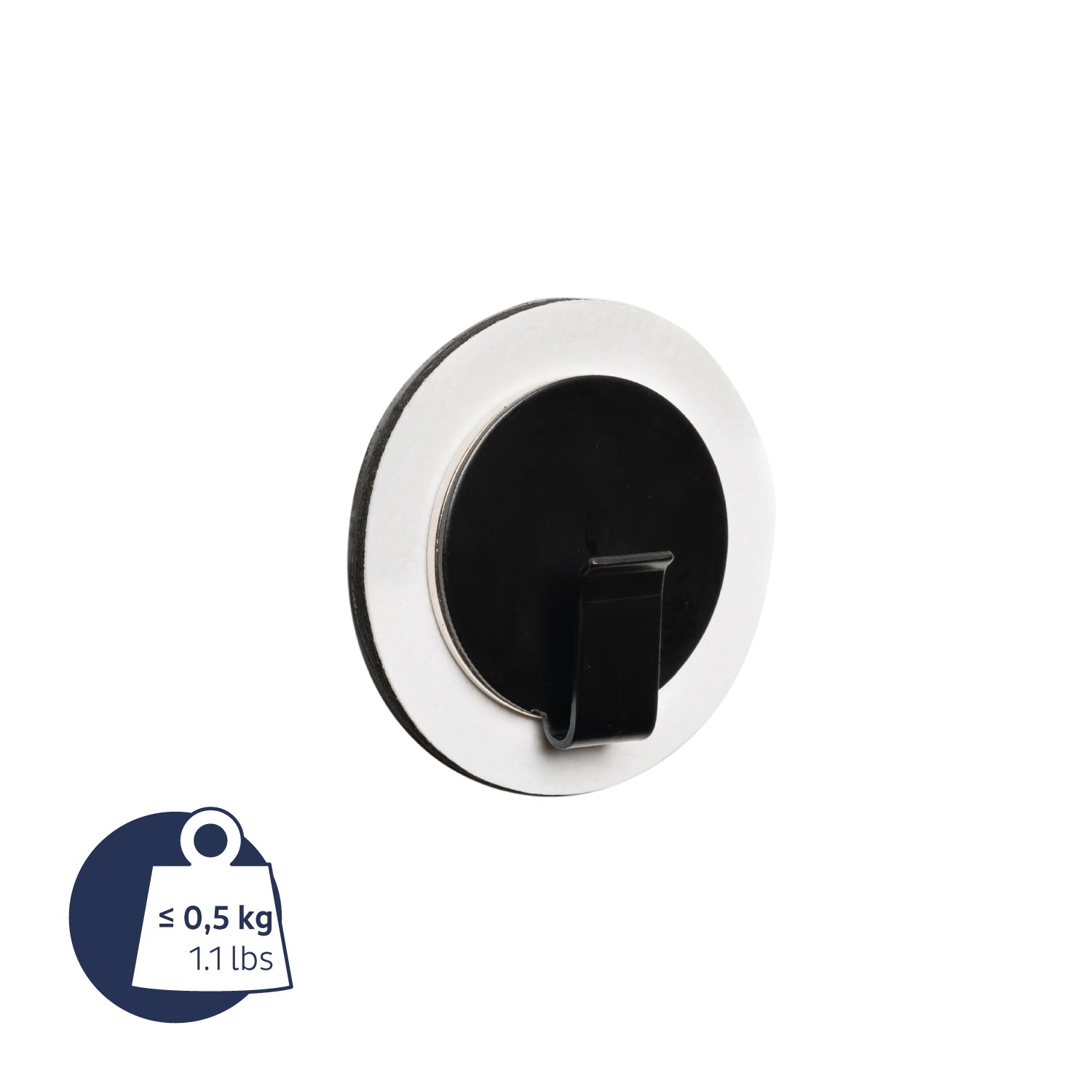 Crochet magnétique CLEVER NOIR avec Pad BLANC